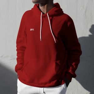 BFF Minimal Red Hoodie