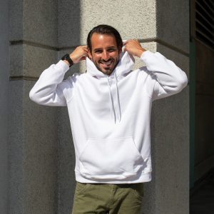 Classic White Pullover Hoodie
